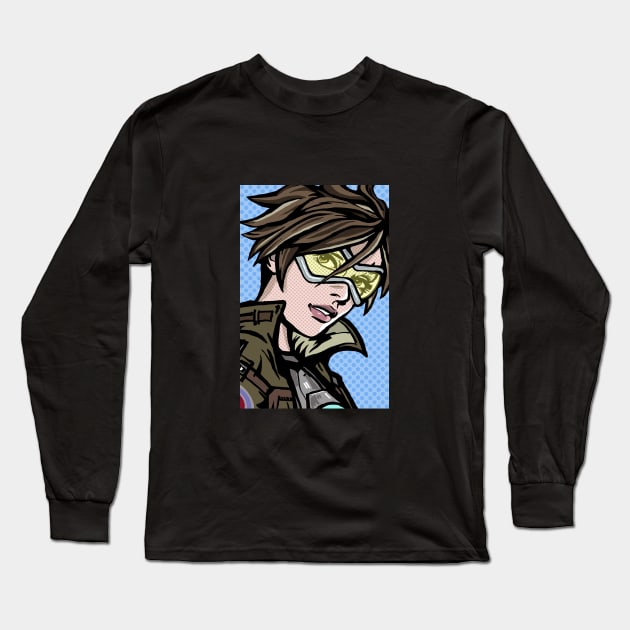 Tracer Lichtenstein Long Sleeve T-Shirt by FanboyMuseum